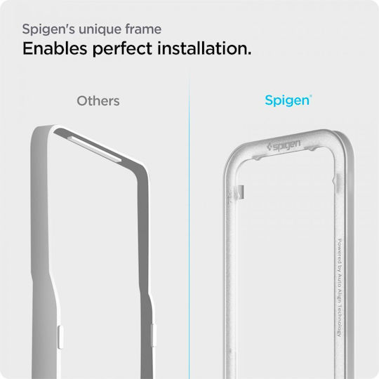 Spigen Glas.tr Slim Alignmaster 0.3mm Full Face Tempered Glass 2τμχ Μαύρο (iPhone 14 Pro)