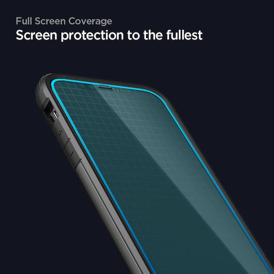 Spigen GLAS.tR ALIGNmaster Full Face Tempered Glass 2τμχ Μαύρο (iPhone 14 Pro Max)