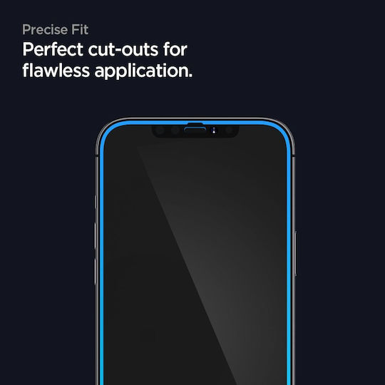 Spigen GLAS.tR Slim 2.5D Full Face Tempered Glass Μαύρο (iPhone 14 Pro)