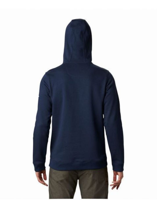 Columbia CSC Basic Logo Men's Sweatshirt with Hood and Pockets Navy Blue