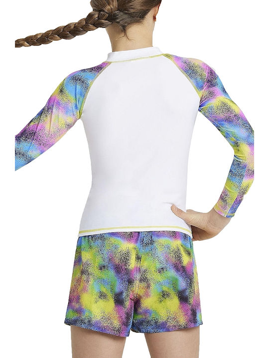 Arena Costum de baie pentru copii Rashguard Albă