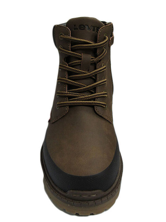 Levi's Forrest Tech Kids Combat Boots Brown