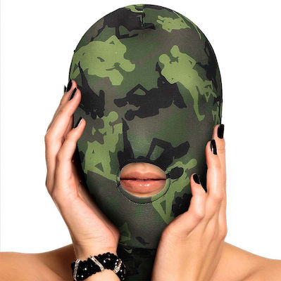 Shots Ouch! Army Theme Mask with Mouth Opening