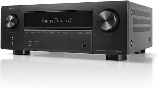 Denon AVC-X3800H Home Cinema Receiver 4K/8K 9 Channels 105W/8Ω 135W/6Ω with HDR and Dolby Atmos Black