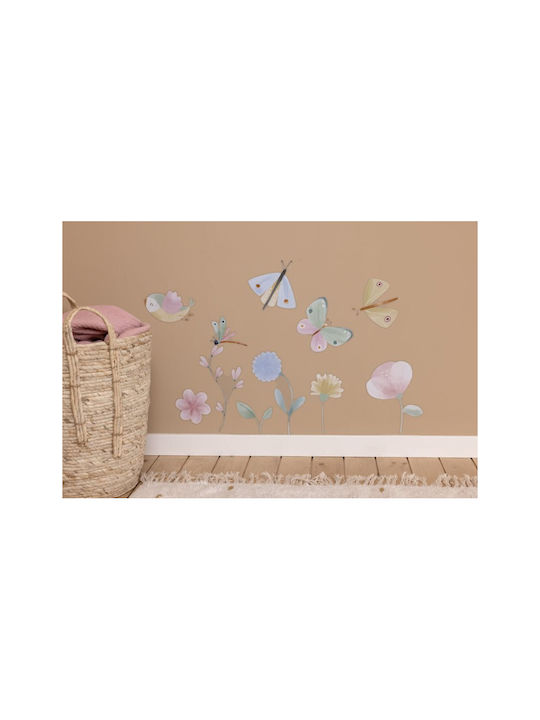 Little Dutch Autocolant Decorativ pentru Copii Perete Flowers & Butterflies