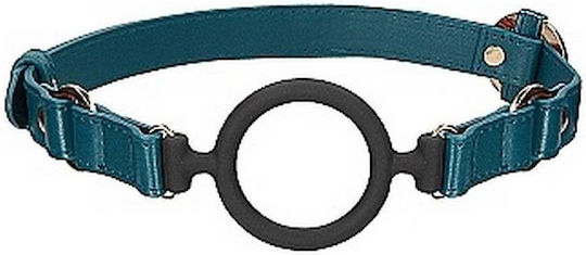Shots Ouch! Silicone Ring Gag With Leather Straps Knebel Petrol