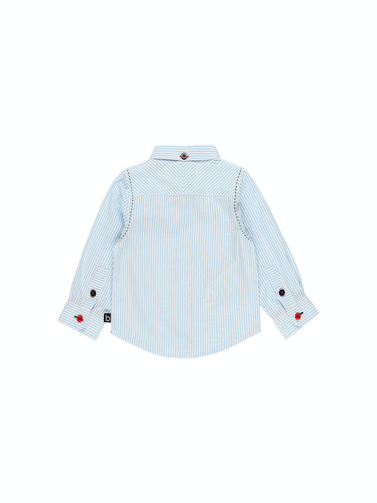 Boboli Kids Striped Shirt Light Blue