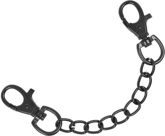 Fetish Submissive Ankle Cuffs Vegan Leather Handcuffs in Black Color
