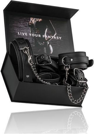 Easytoys Neck & Limb Restraint Set in Black Color 3pcs