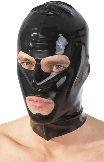 LateX BDSM Μάσκα σε Μαύρο Χρώμα