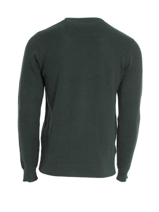 Double A Herren Langarm-Pullover Grün