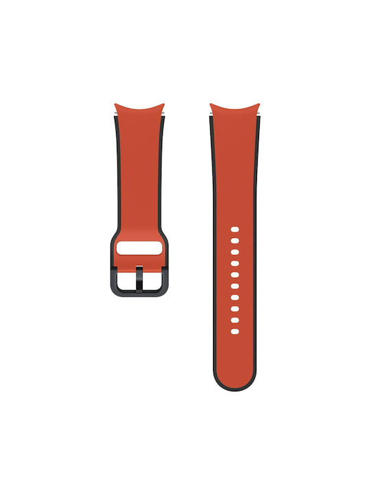 Samsung Bracelet Sport Bicolore Strap Silicone Red (Galaxy Watch4/5/6/7/FE/4 Classic/6 Classic/5 Pro)