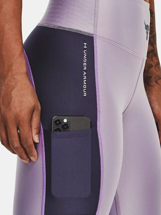 Training Damen Gekürzte Formendefinition Leggings Lila