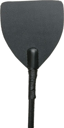 Easytoys Crop Whip Leather Paddle in Schwarz Farbe