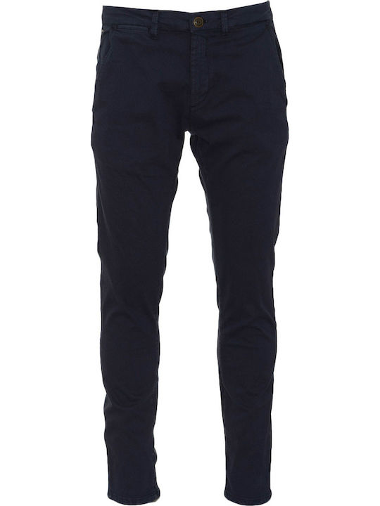 Trousers Chino Elastic Navy Blue