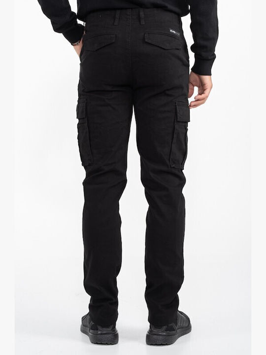 Double Men's Trousers Cargo Black