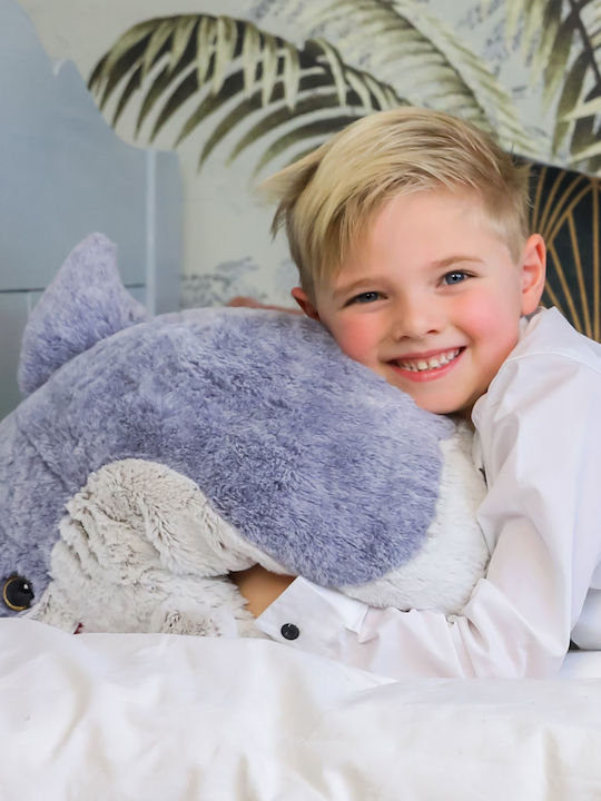 Noxxiez Kids Throw Pillow Shark 35x35cm Gray