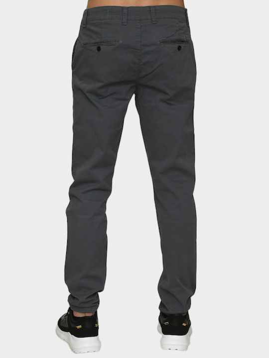 Damaged Jeans Herrenhose Chino Elastisch in Slim Passform Gray