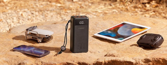 Veger Tank Lite Power Bank 50000mAh 22.5W με 3 Θύρες USB-A και Θύρα USB-C Power Delivery Μαύρο
