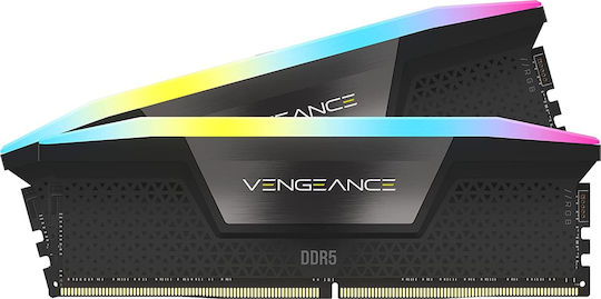 Corsair Vengeance RGB DDR5 32GB RAM με 2x16GB Modules και Ταχύτητα 5200 για Desktop