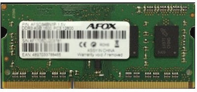 Afox 4GB DDR3 RAM with 1600 Speed for Laptop