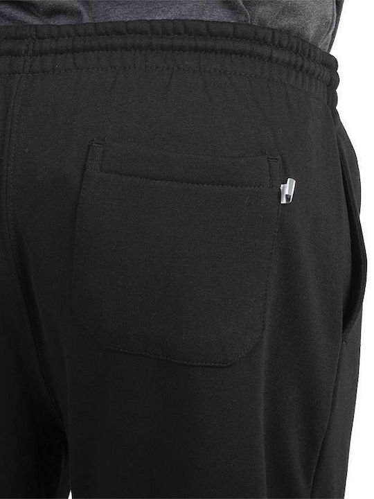 Herren-Sweatpants mit Gummizug Schwarz