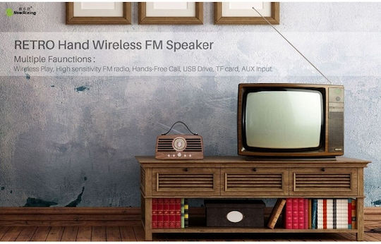 Newrixing NR-4013 Bluetooth-Lautsprecher 10W mit Radio Braun