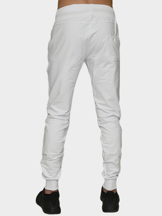 Paco & Co Men's Sweatpants with Rubber White