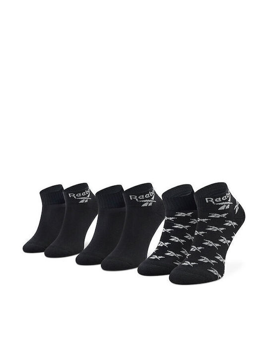 Reebok Αθλητικές Κάλτσες Πολύχρωμες 3 Ζεύγη