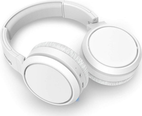 Philips TAH5205WH Wireless / Wired Over Ear Headphones with 29 hours of Operation and Quick Charge White