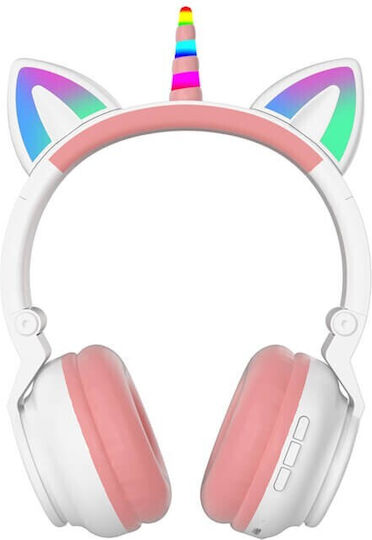 Unicorn STN27 Bluetooth Wireless On Ear Headphones with Radio with 7 hours of Operation White