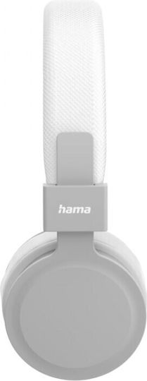 HAMA Freedom Lit Wireless / Wired On Ear Headphones with 8 hours of Operation White