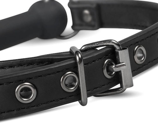 Easytoys Silicone Bit Gag Φίμωτρο σε Μαύρο Χρώμα