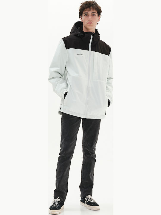 Winter Jacket Ice White / Black
