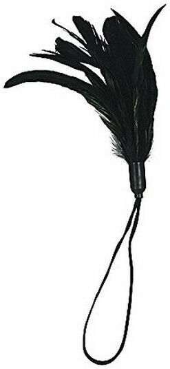 Sportsheets Pleasure Feather Tickler Feather for Tickling in Black Color