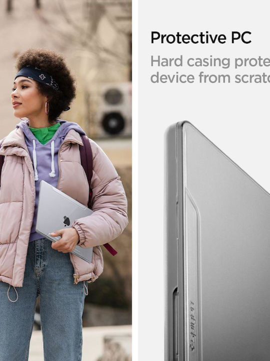 Spigen Sgp Thin Fit Case Apple Macbook Pro 16 M4 Pro M4 Max 2024 M3 Pro M3 Max M2 Pro M2 Max M1 Pro M1 Max 2023/2021 Transparent Acs04210