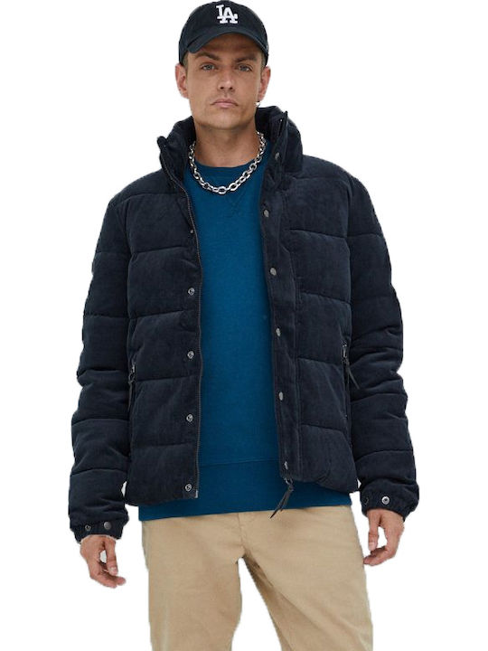 Winter Jacke Puffer Marineblau