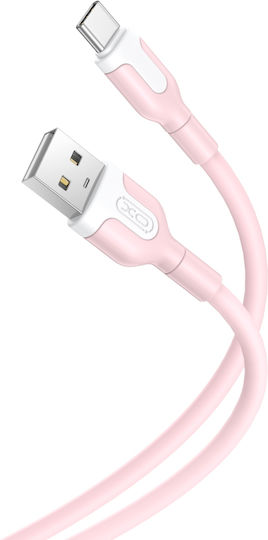 XO NB156 USB 2.0 Kabel USB Typ-C männlich - USB-A Rosa 1m 16.005.0107