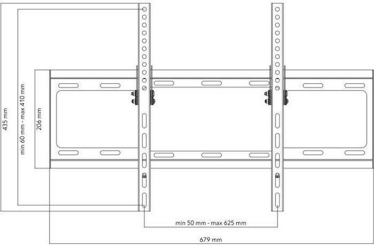 One For All WM 2621 Wandhalterung für Fernseher bis 84" und 80kg