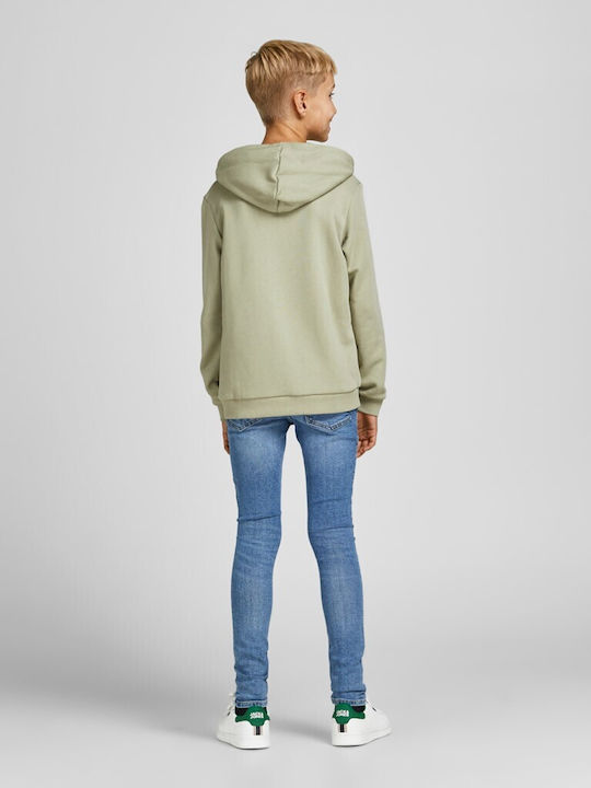 Jack & Jones Kids Sweatshirt with Hood and Pocket Green