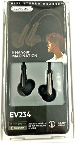 EV 122 In-ear Handsfree με Βύσμα 3.5mm Μαύρο