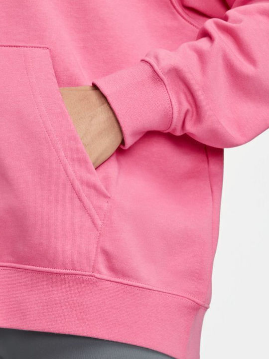 Dri-Fit Get Fit Damen Sweatshirt French Terry mit Kapuze Rosa