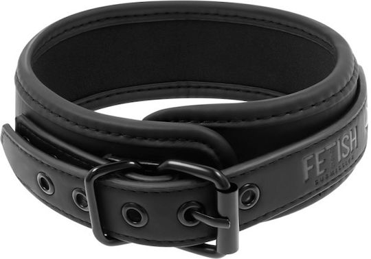 Fetish Submissive Collar With Leash Halsband in Schwarz Farbe