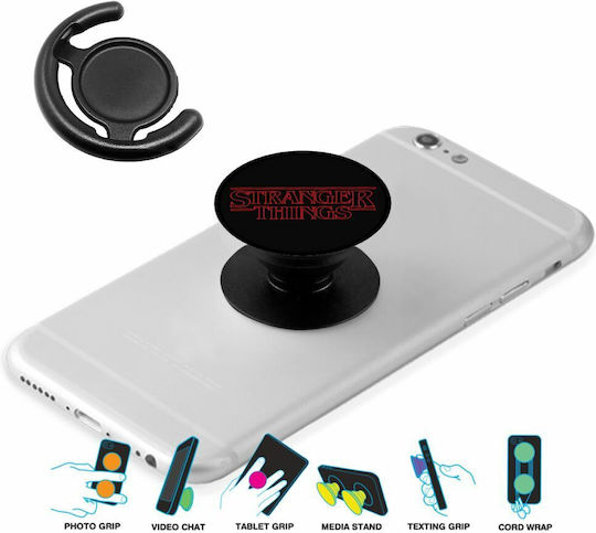 Koupakoupa Pop Socket Κινητού Stranger Things Logo Μαύρο