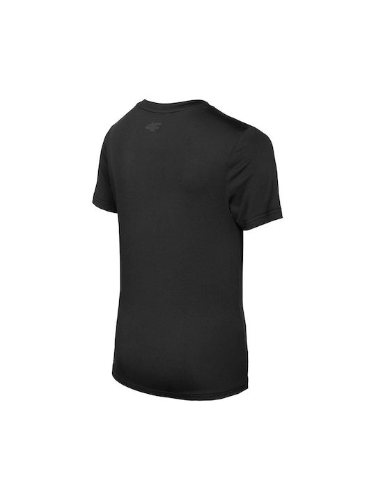 4F Tricou pentru copii Negru