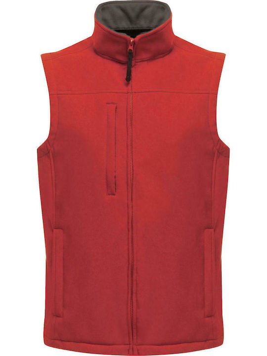 Regatta TRA788 Men's Sleeveless Softshell Jacket Waterproof and Windproof Red