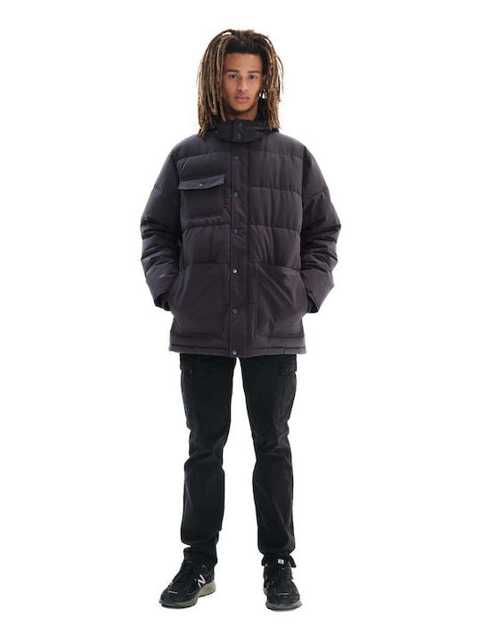 222.BM10.67 Winter Puffer Herren Jacke Ebony