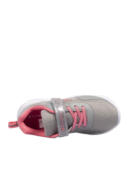 Softy Evolve Kids Sports Shoes Running with Hoop & Loop Closure Gray