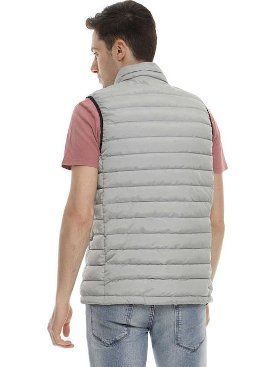 Sleeveless Jacket Puffer Gray