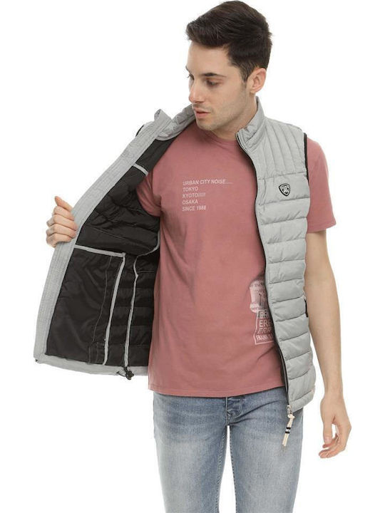 Sleeveless Jacket Puffer Gray